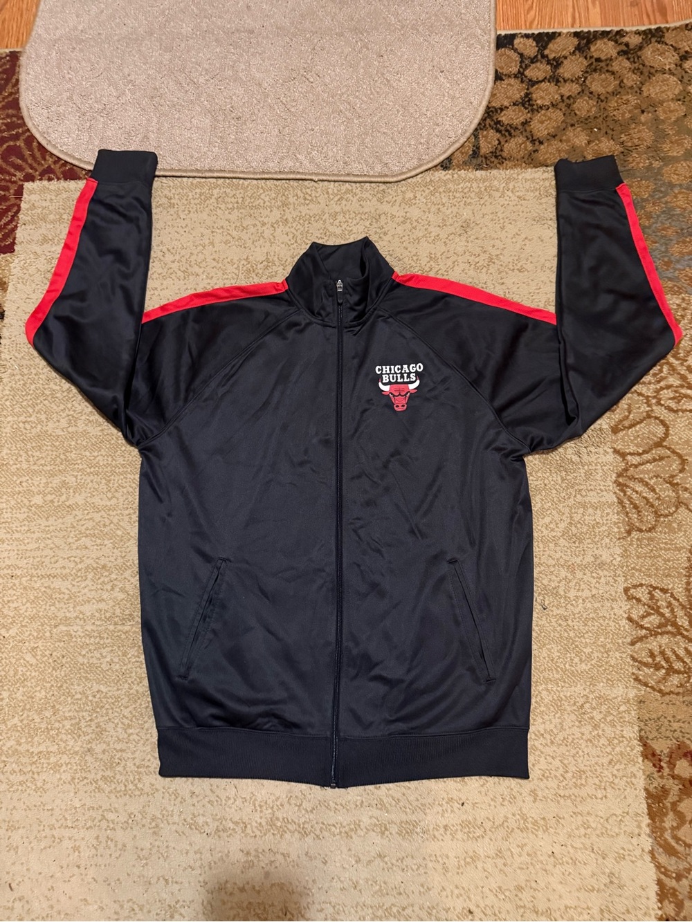 NBA Chicago Bulls pregame, warm-up jacket, size XL
